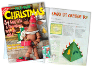 DIY Gift and Craft Christmas Holiday box templates media feature in Pack-o-fun magazine.