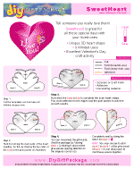 DIY Gift & Craft Christmas Bon-Bon Template sample page.