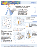 DIY Gift & Craft Angel Template sample page.