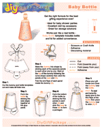 DIY Gift & Craft Baby Bottle Template sample page.