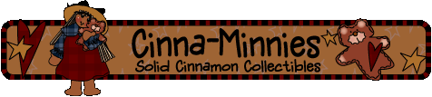 Handcrafted dolls, ornaments, and country home accessories made from cinnamon.